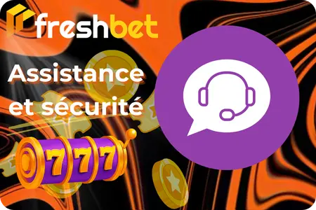 Options de protection et d'assistance du compte Freshbet Casino